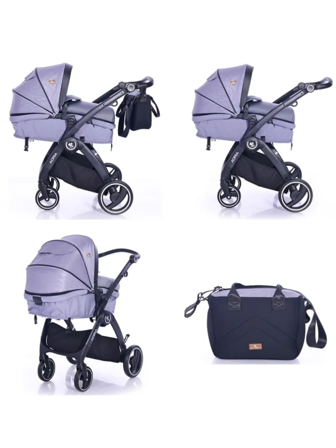 Kombikinderwagen Adria in grau
