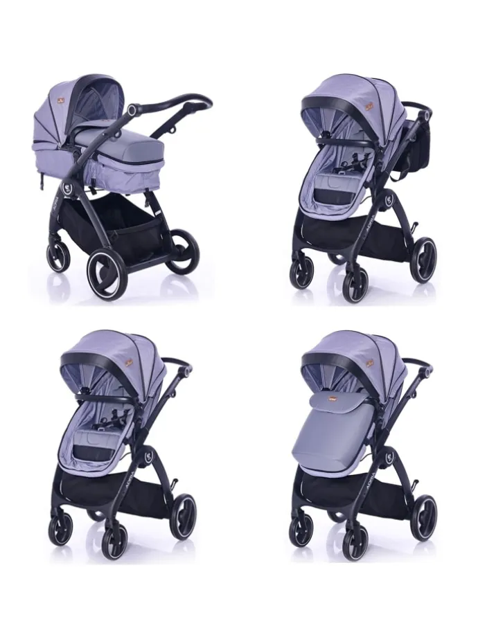 Kombikinderwagen Adria in grau