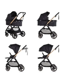 Kombikinderwagen 3in1 Marbella in schwarz