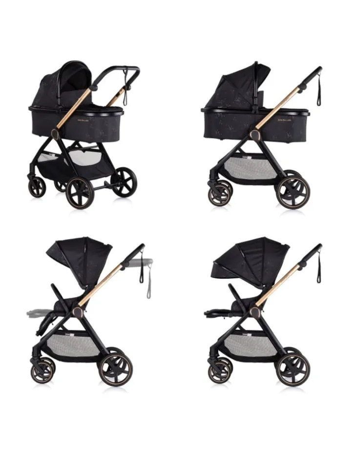 Kombikinderwagen 3in1 Marbella in schwarz