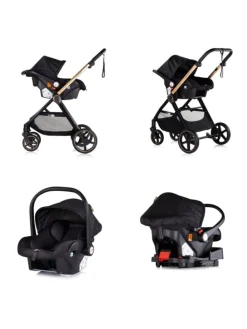 Kombikinderwagen 3in1 Marbella in schwarz