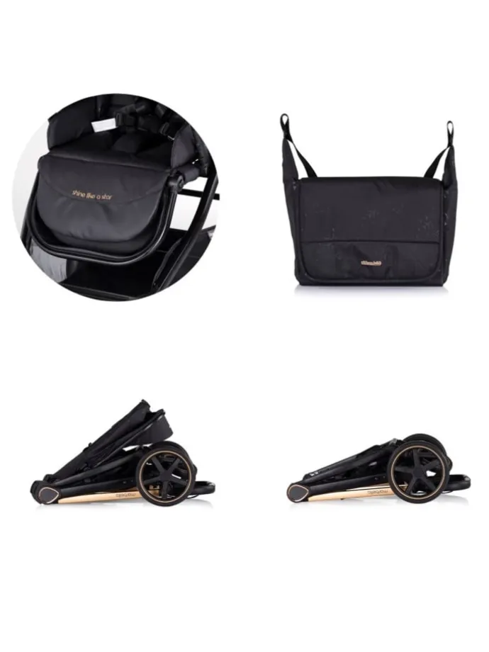 Kombikinderwagen 3in1 Marbella in schwarz