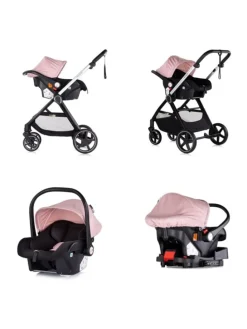 Kombikinderwagen 3in1 Marbella in rosa