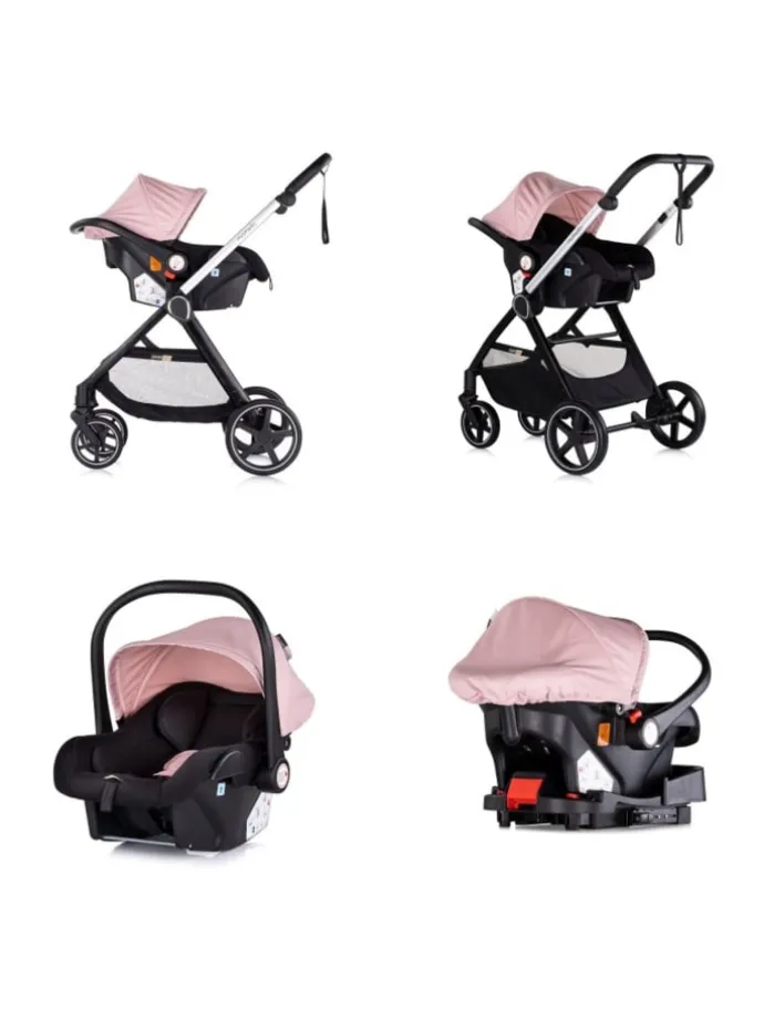 Kombikinderwagen 3in1 Marbella in rosa
