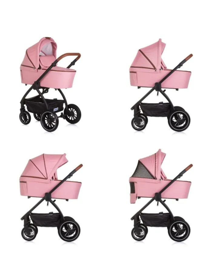 Kombikinderwagen 3in1 Prestige in rosa