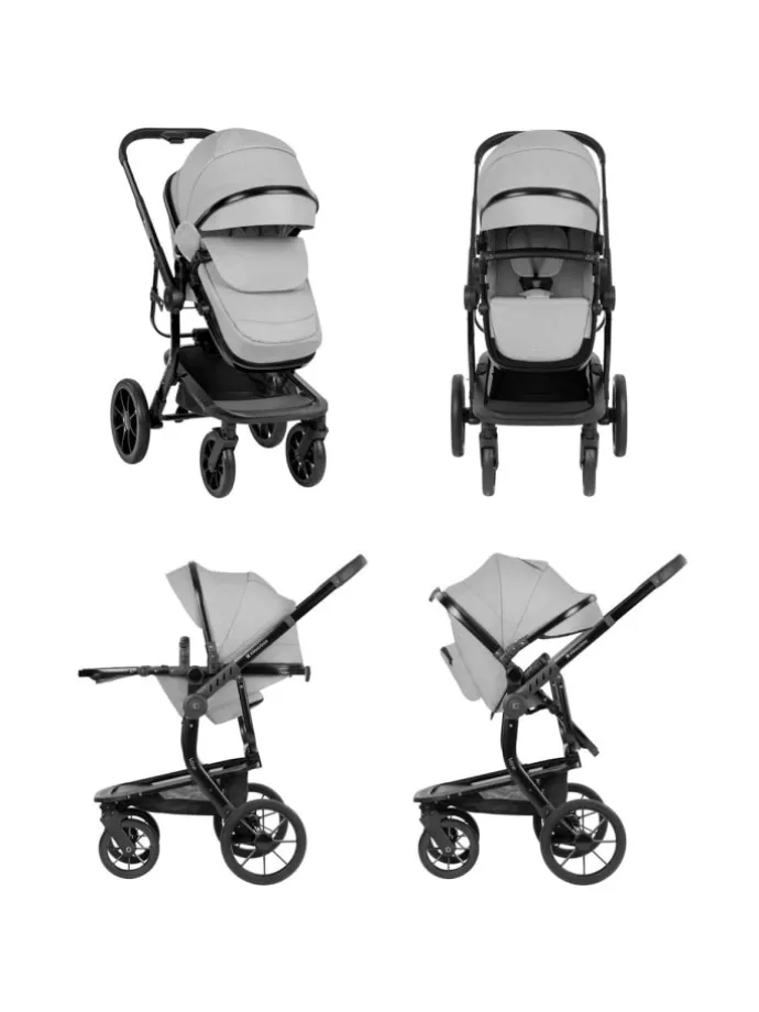 Kombikinderwagen Irene 3 in 1 in grau