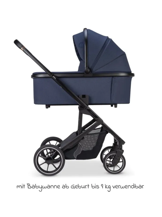 Kombi-Kinderwagen Juntos bis 22 kg belastbar in blau,schwarz