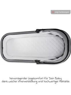 Kombi-Kinderwagen Juntos bis 22 kg belastbar in blau,schwarz