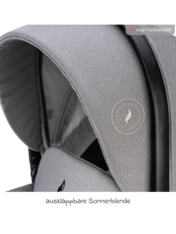 Kombi-Kinderwagen Juntos bis 22 kg belastbar in blau,schwarz