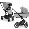 Kombi-Kinderwagen Juntos bis 22 kg belastbar in grau,schwarz