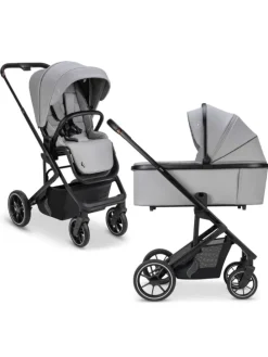 Kombi-Kinderwagen Juntos bis 22 kg belastbar in grau,schwarz