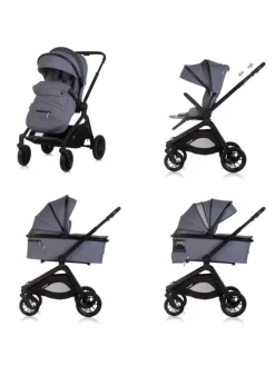 Kombikinderwagen Magnum 3 in 1 in grau