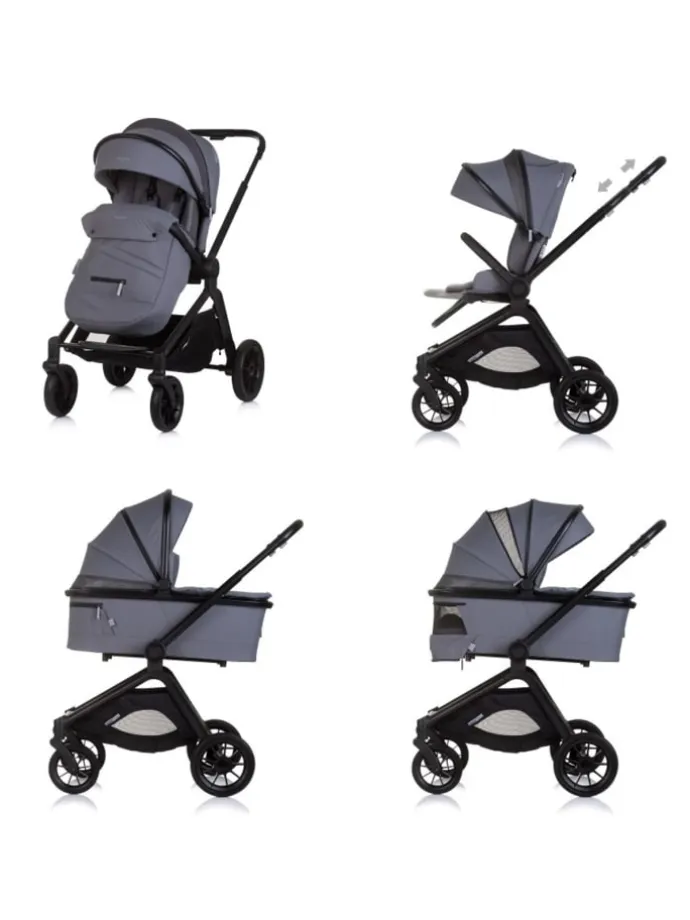 Kombikinderwagen Magnum 3 in 1 in grau