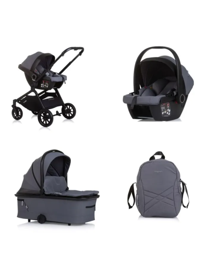Kombikinderwagen Magnum 3 in 1 in grau