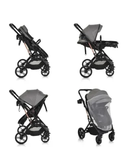 Kombikinderwagen Rafaello 2in1 in grau