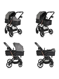 Kombikinderwagen Rafaello 2in1 in grau
