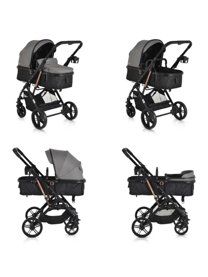 Kombikinderwagen Rafaello 2in1 in grau