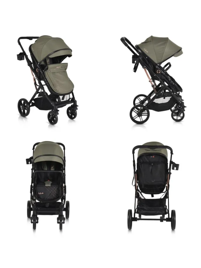 Kombikinderwagen Rafaello 2in1 in grün