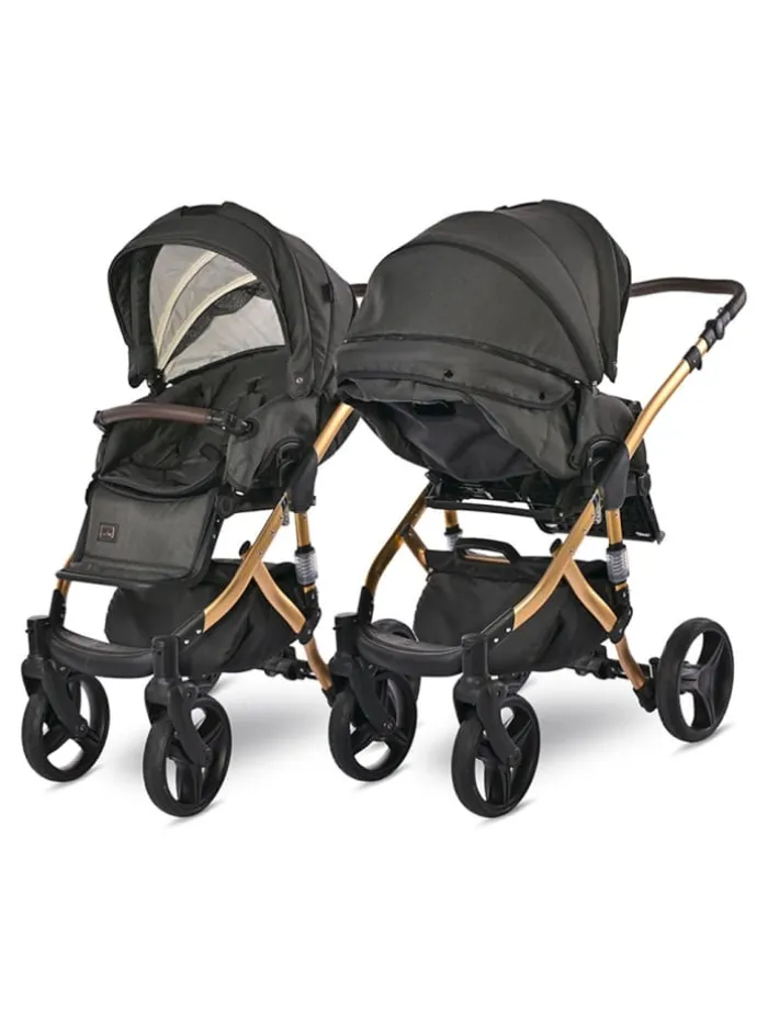 Kombikinderwagen Rimini Premium in schwarz