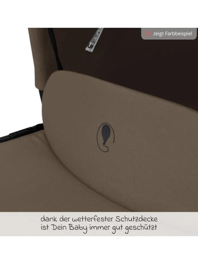 Kombi-Kinderwagen Samba 2 inkl. Babywanne in beige