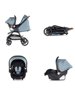 Kombikinderwagen Ultera 3 in 1 in blau