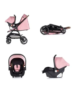 Kombikinderwagen Ultera 3 in 1 in rosa