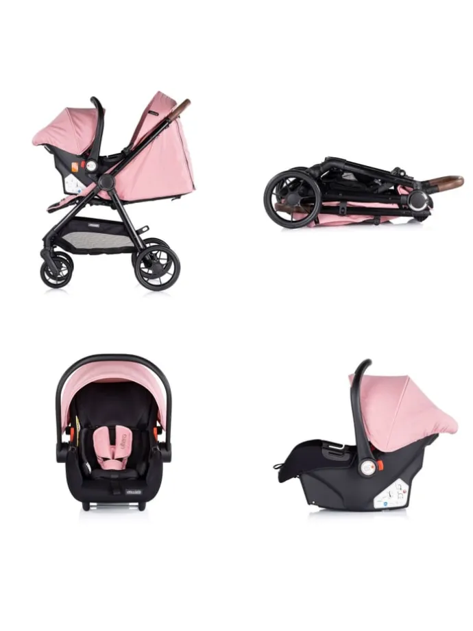 Kombikinderwagen Ultera 3 in 1 in rosa