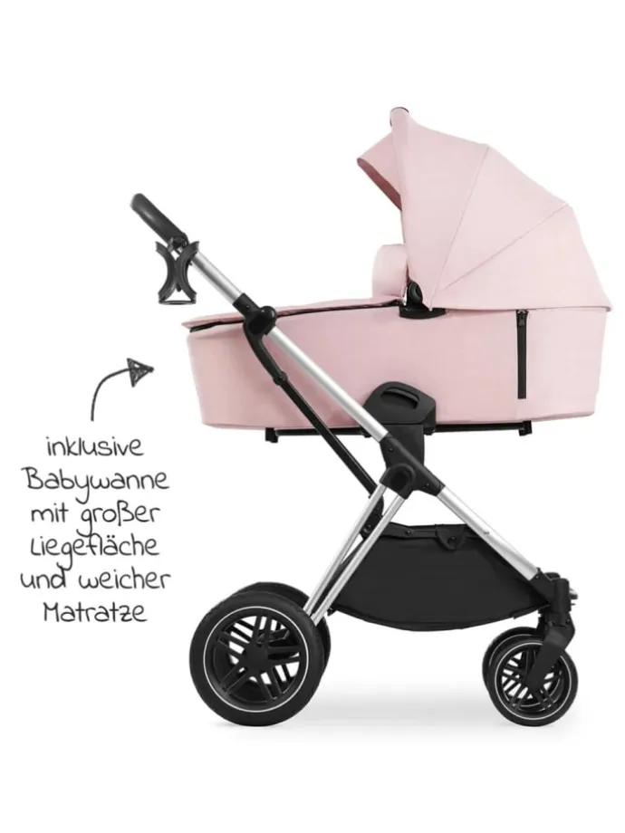 Kombi-Kinderwagen Vision X Duoset Silver in rosa,silber