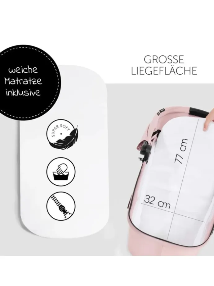 Kombi-Kinderwagen Vision X Duoset Silver in rosa,silber