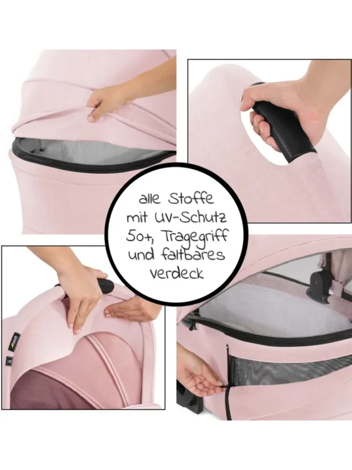Kombi-Kinderwagen Vision X Duoset Silver in rosa,silber