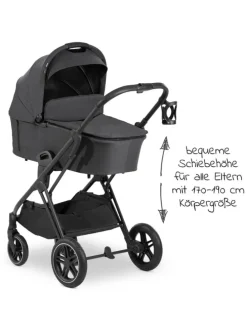 Kombi-Kinderwagen Vision X Duoset Black (Sportwagen in schwarz,grau