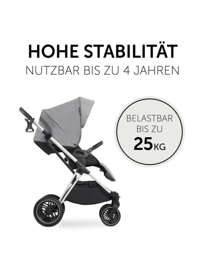 Kombi-Kinderwagen Vision X Duoset Black (Sportwagen in grau