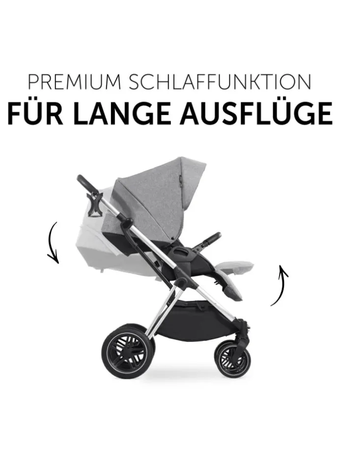 Kombi-Kinderwagen Vision X Duoset Black (Sportwagen in grau