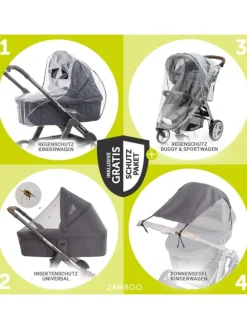 Kombi-Kinderwagen Vision X Duoset Black (Sportwagen in schwarz