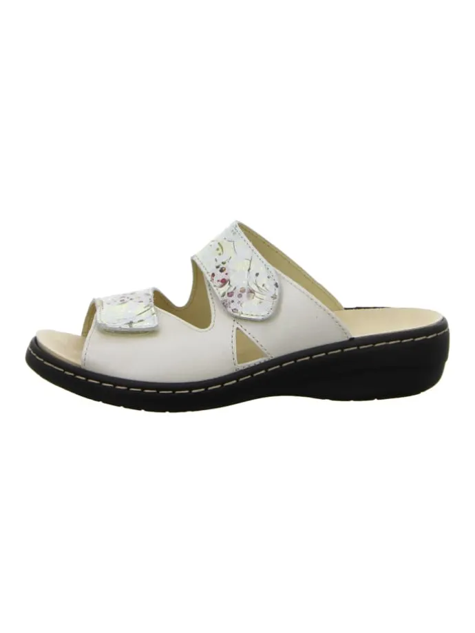 Komfort Pantoletten in Beige