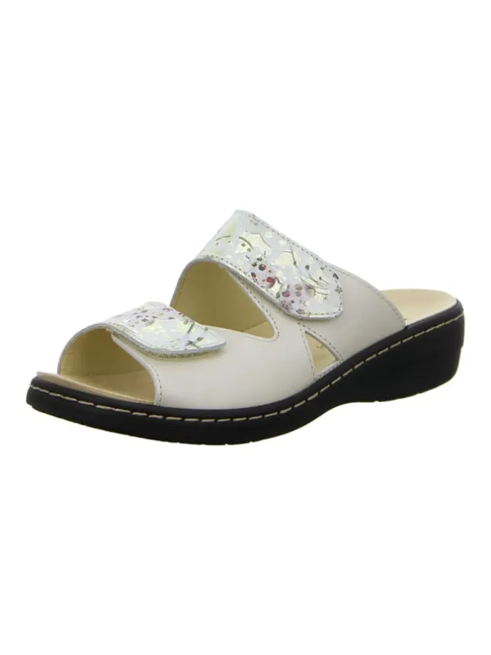 Komfort Pantoletten in Beige