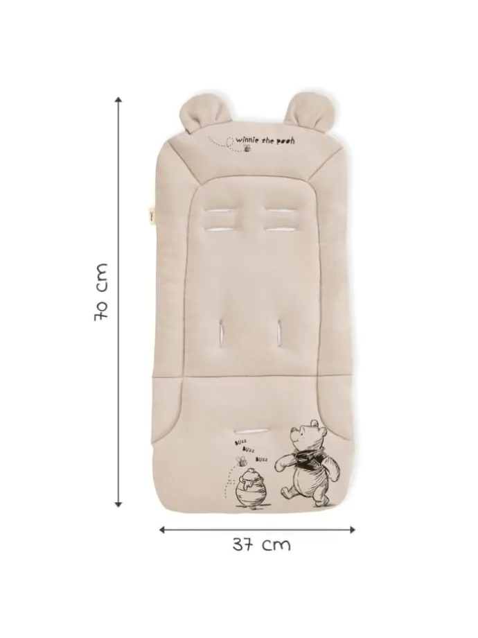 Komfort Sitzauflage für Buggy und Kinderwagen in beige