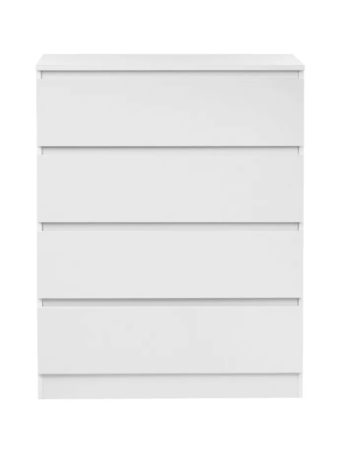 Kommode WINNIPEG in Weiß - (W) 80 x (H) 100 x (L) 40 cm