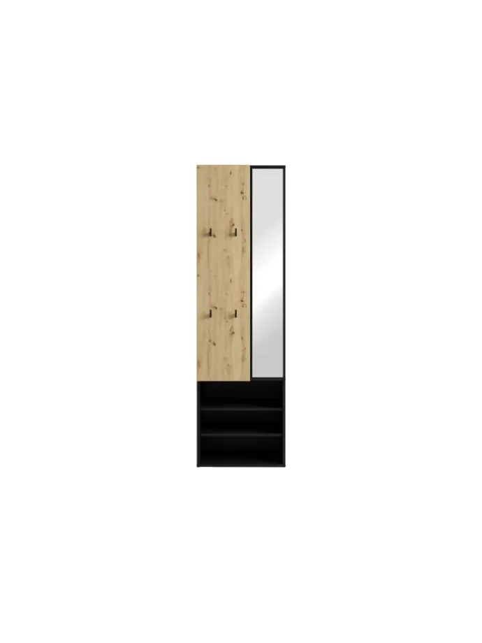 Kompaktgarderobe ANDORRA in Artisan Eiche (Eiche-Optik) B 55, H 187,5, T 40,5 cm