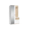 Kompaktgarderobe JAKOB in Eiche-Optik - B 97, H 197, T 30 cm