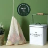 Kompostbehälter in Weiß - 5 l