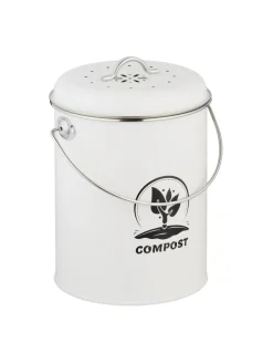Komposteimer in Weiß - 5,5 Liter
