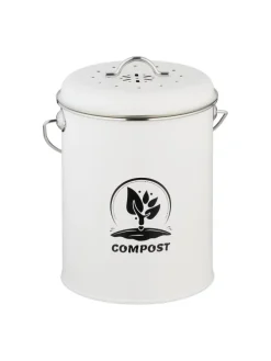 Komposteimer in Weiß - 5,5 Liter