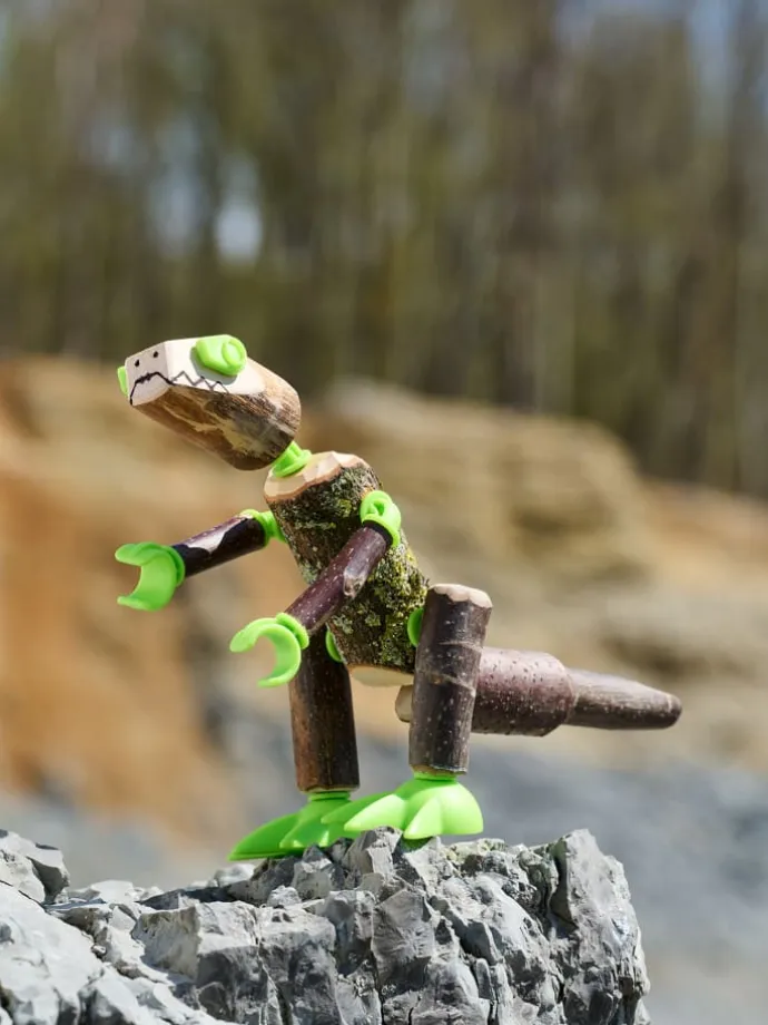 Konstruktions-Spielset Terra Kids Connectors Dinosaurier in mehrfarbig