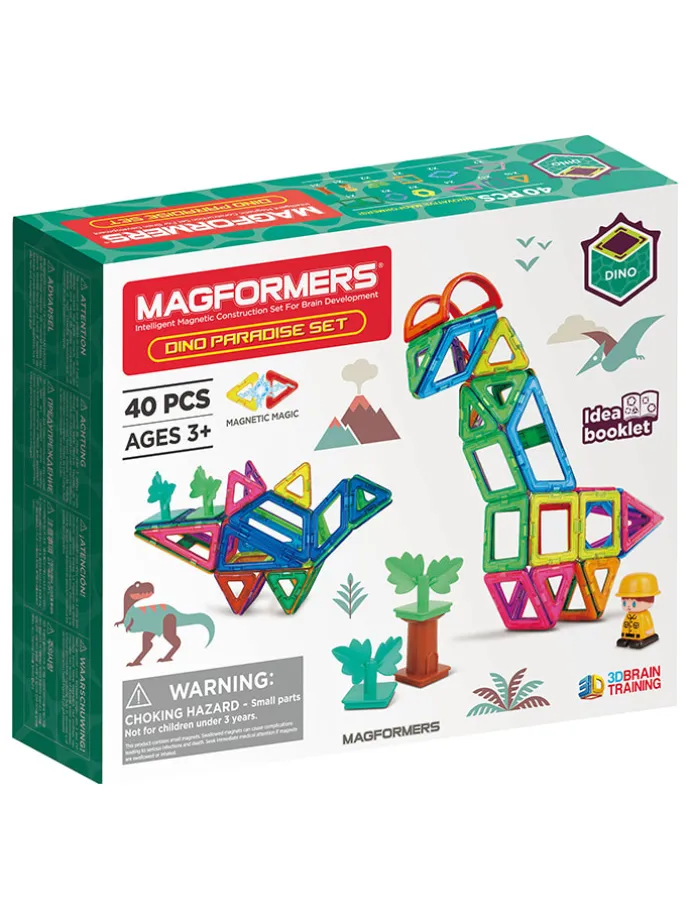 Konstruktionsspielzeug "Magformers Dino Paradise Set" - ab 3 Jahren