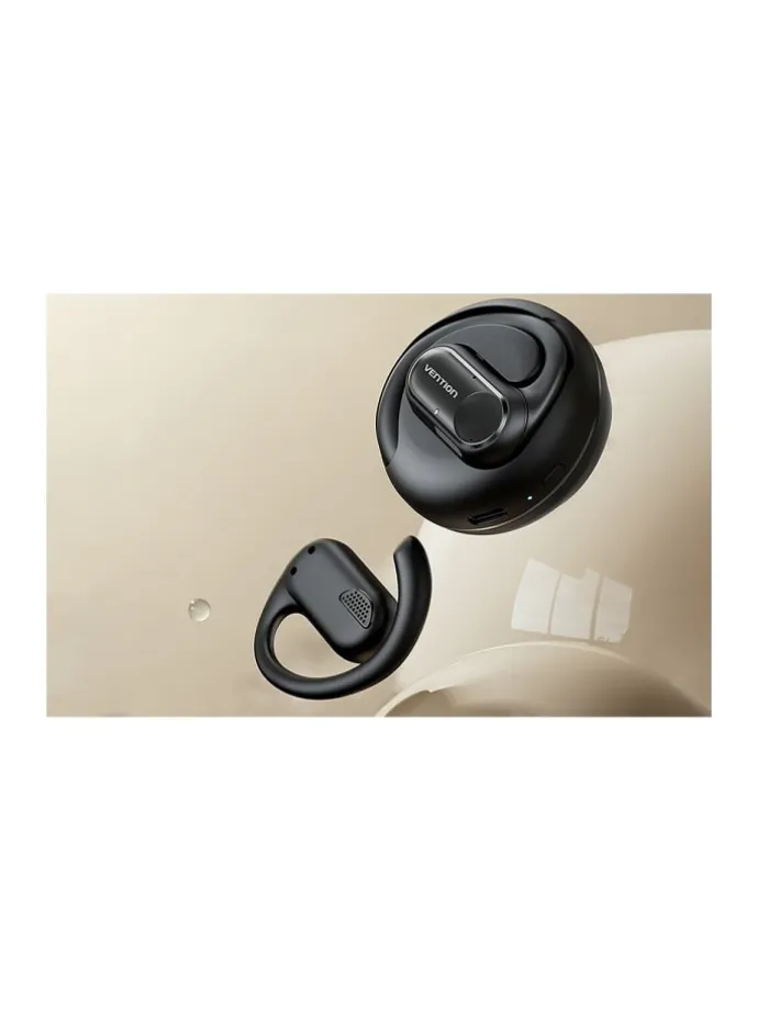 Kopfhörer Bluetooth 5.3 Open-Ear Kopfhörer 400 mAh Schwarz