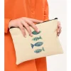 Kosmetiktasche in Beige - (B)25 x (H)18 cm
