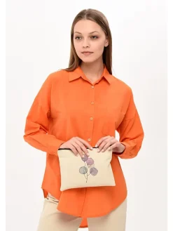 Kosmetiktasche in Beige - (B)25 x (H)18 cm