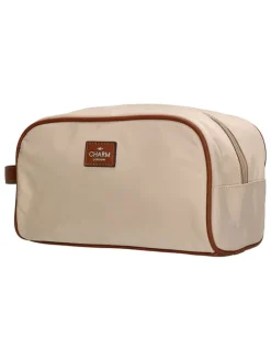 Kosmetiktasche in Beige - (B)25 x (H)15 x (T)14 cm