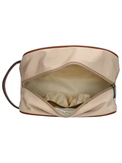 Kosmetiktasche in Beige - (B)25 x (H)15 x (T)14 cm
